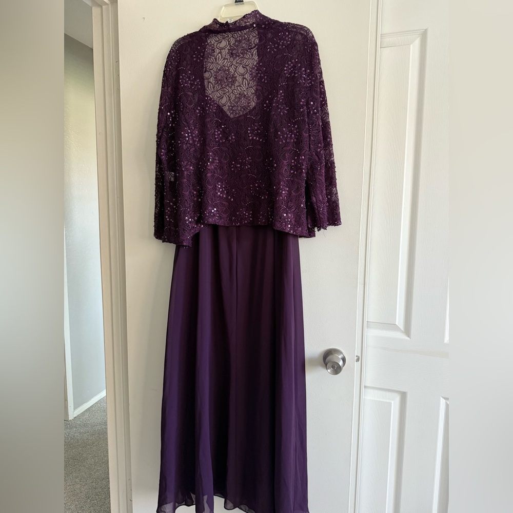 Elegant Purple Maxi Dress